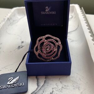 Swarovski Disney Rose Ring with Pink Crystals from the Disney Collection